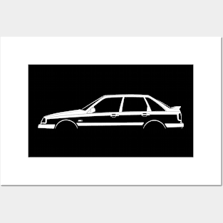 Volvo 440 Silhouette Posters and Art